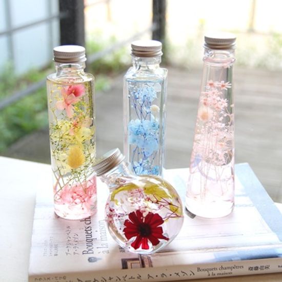 하바리움-롱보틀 프리저브드플라워