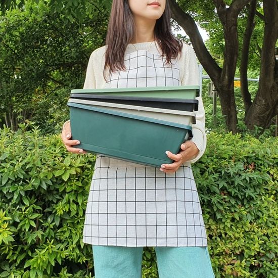 플라스틱 직사각형화분 빈화분 중형(WA9EEC8)