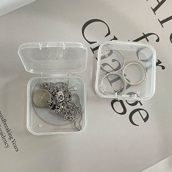 미니 플라스틱 케이스 투명 수납 보관함 다용도 사각