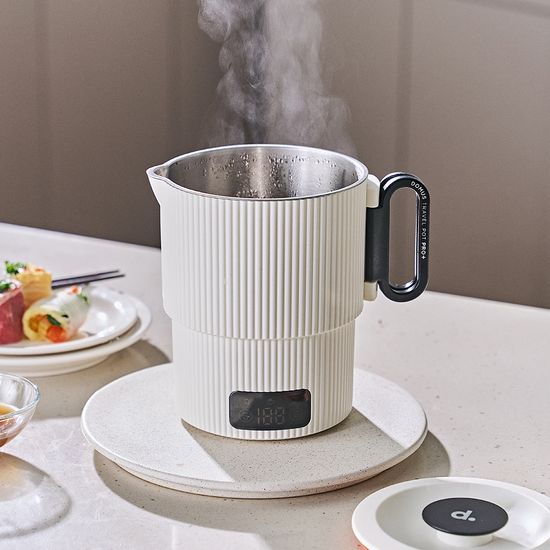 지티스 올스텐 파스텔 접이식 전기포트 디지털 