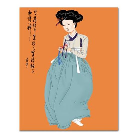 DIY 페인팅 신윤복의 미인도 PK07 (40x50)