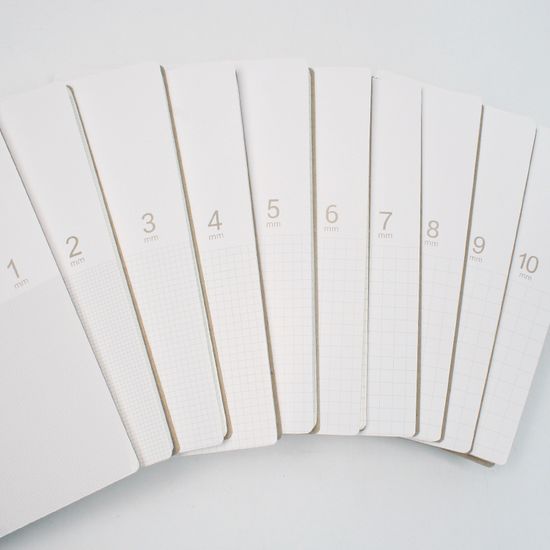 그리드 모눈 격자 연습장 스프링 노트 1mm~10mm