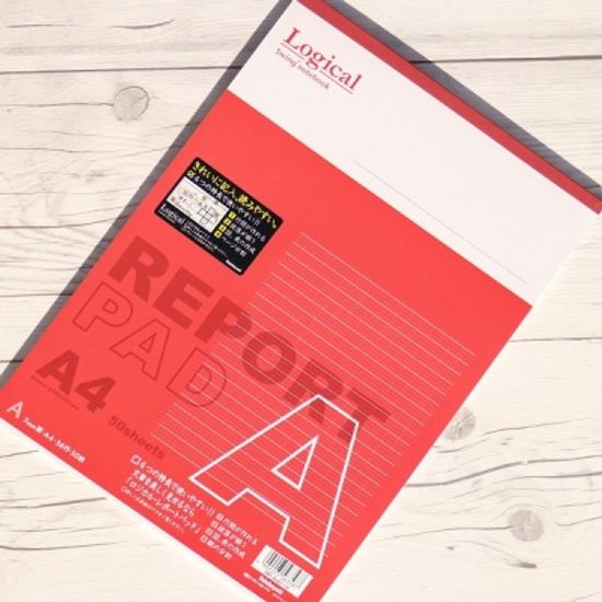 A4 50매 논리노트 고급 레포트용지..나카바야시 로지컬 레포트패드 d-11p