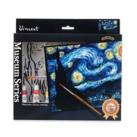 아티바바 뮤지엄시리즈_별이 빛나는 밤에 / 명화그리기세트 반고흐