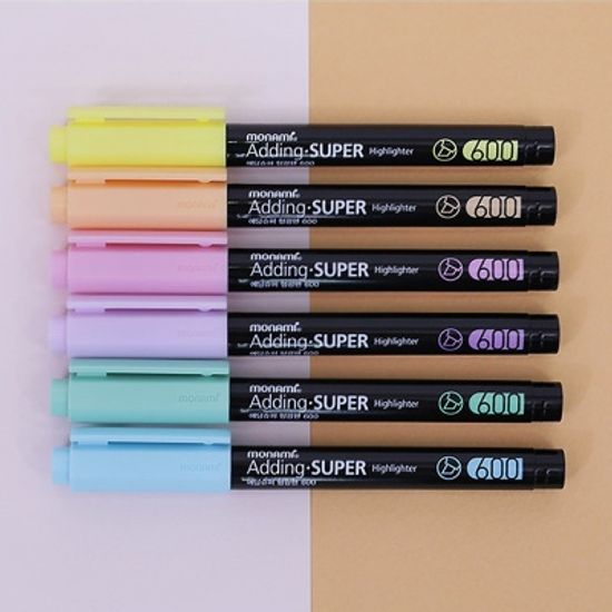 모나미 에딩 슈퍼 파스텔 형광펜