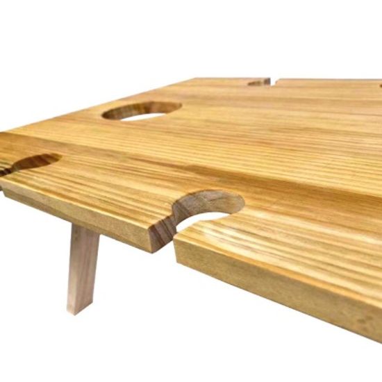 야외 캠핑 피크닉 우드 폴딩테이블 와인렉