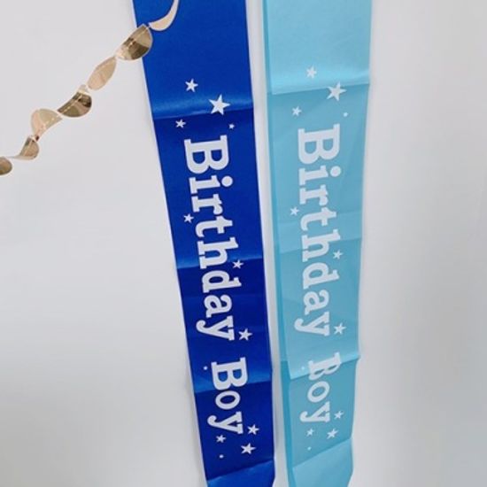 Lucy Birthday Shoulder Ribbon 루시생일어깨띠블루