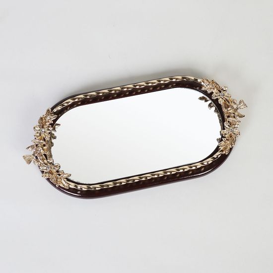 메탈 금도금 허밍버드 화장품 수납정리 트레이-스몰