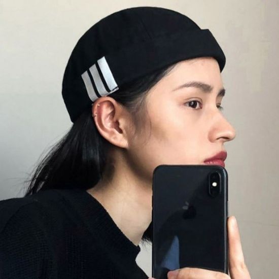 쓰리라인 와치캡 레옹모자 워치캡 챙없는모자 숏모자 