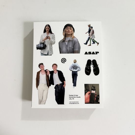 오블러뮤 힙 피플 오브제 스티커 (4장 세트)