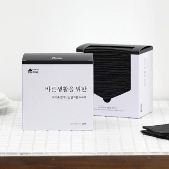 [바이홈] 바른생활 뽑아쓰는 수세미 120매 (30매x4P)