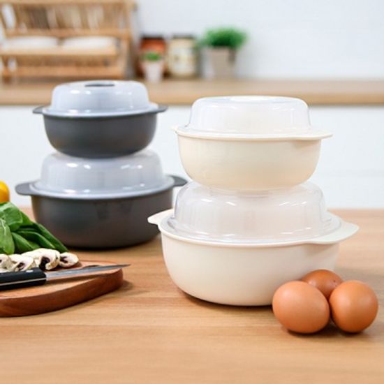 라면 만두 계란찜기 전자레인지 용기 중형 소형 세트