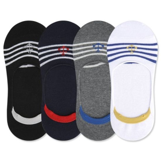 [쿠비카]마린 앵커 4선 남성 실리콘 덧신양말CHM-F424