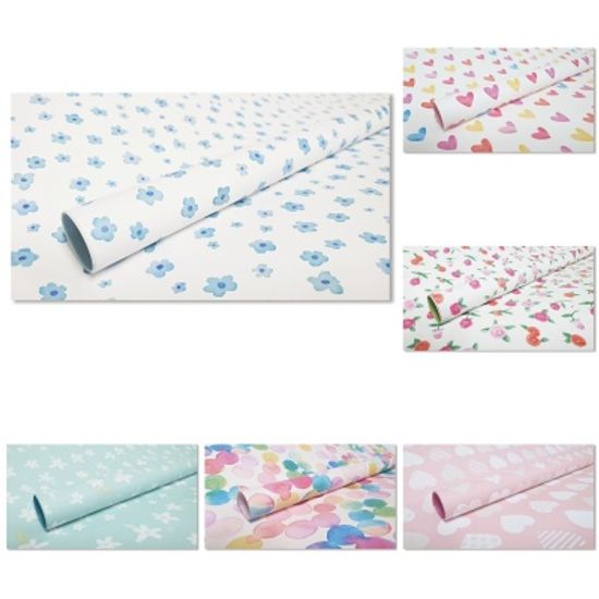 홀마크 패턴 디자인 포장지 6종-2(10개팩)