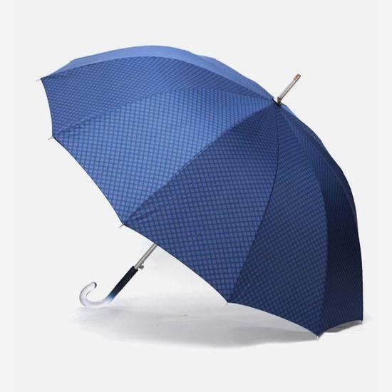 파라체이스 1105 체크패턴 투명 라운드 그립 장우산