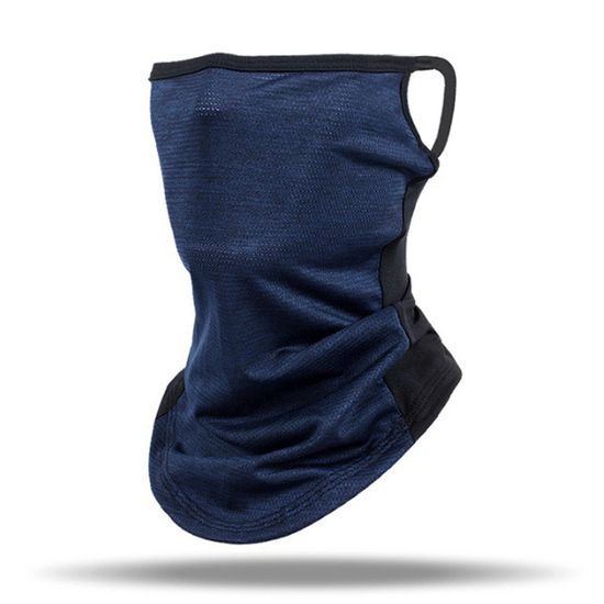 [젠웨어] 썸머 메쉬 귀걸이형 멀티스카프(블루)