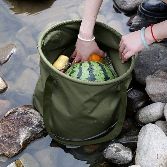 [엣모어]멀티 접이식 캠핑 바구니(20L) (카키)