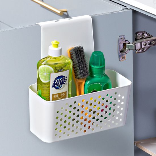 싱크대 도어 걸이형 다용도 수납바구니 바스켓 2size