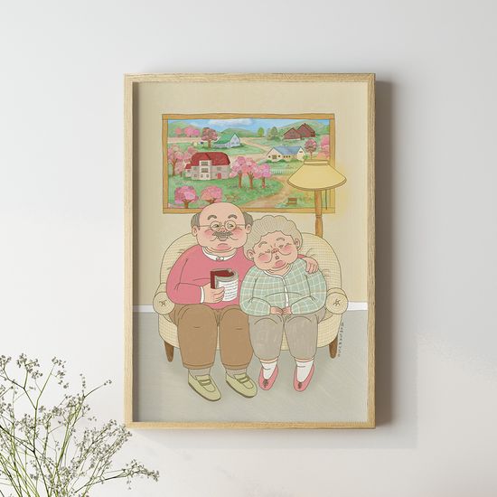 벚꽃이 피는 계절, 봄사무소 작가 그림