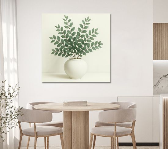 유칼립 달항아리 액자 식물 꽃 그림 거실 개업선물