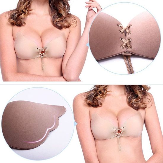 붙이는브라 가슴골 오프숄더 웨딩촬영(WB108FD)