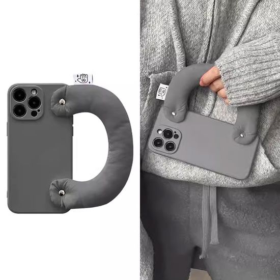 아이폰16 15 14 13 12 쿠션 손목 스트랩 실리콘케이스