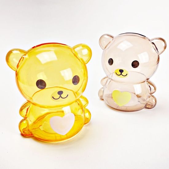 투명 캐릭터 곰돌이 저금통 구디백 소형(WE67AC0)