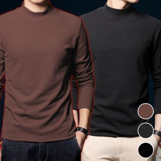 남자 목폴라 터틀넥 긴팔 티셔츠 목티 겨울 이너웨어