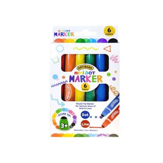 [아티바바] 미니도트마카 6색