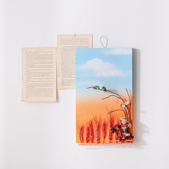 스티로폼 가을 풍경 액자 (소)