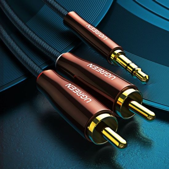 유그린 프리미엄 3.5mm 스테레오 to 2 RCA 케이블