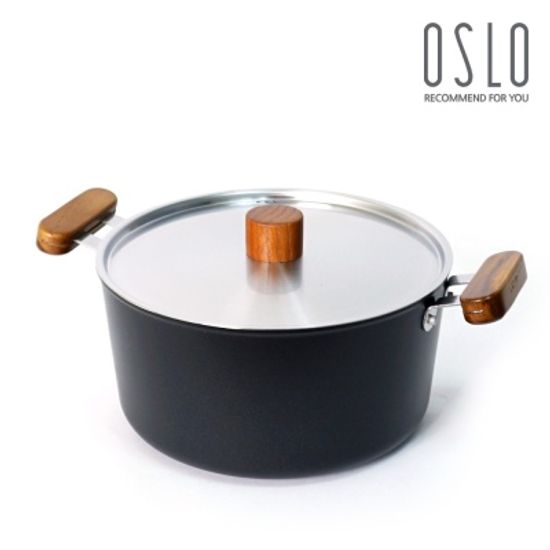 오슬로 IH 인덕션 우드핸들 양수냄비 24cm
