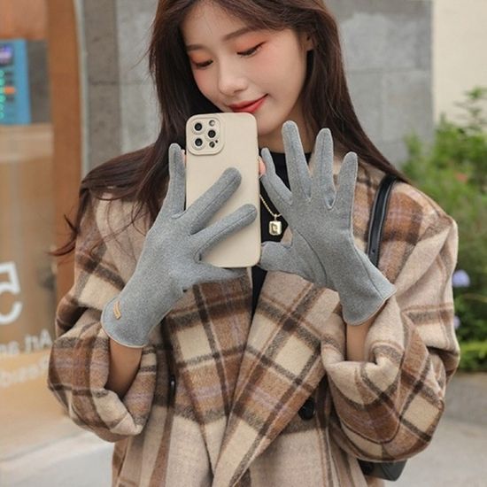 핑거오픈 지문인식 여성장갑