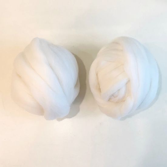양모펠트 메리노울 50g 화이트 66수 70수