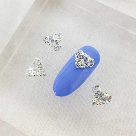 Woman bonita nail parts 큐빅메탈 리프아트 1개