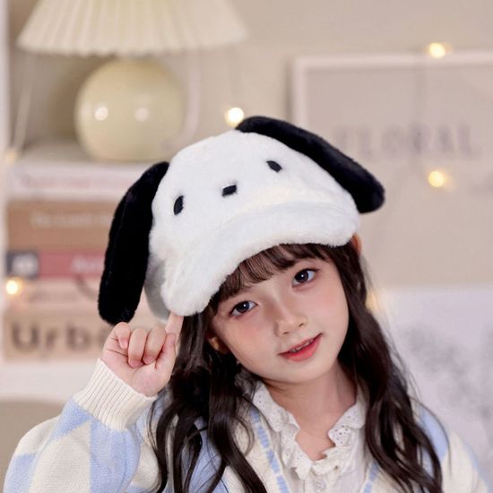 [산리오] 포차코 뽀송 입체 모자 키즈