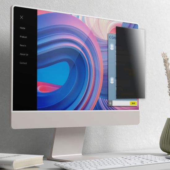 모니터 SNS 메신저 사이드 프라이버시 보안필름 12x20