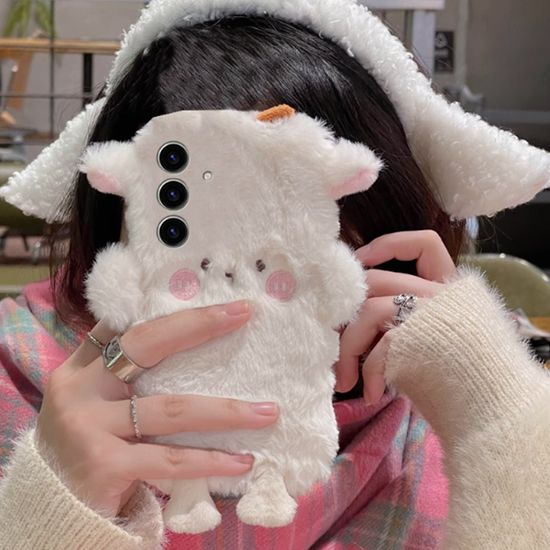 갤럭시 s24 s23 s22 귀여운 캐릭터 인형 퍼 털 케이스