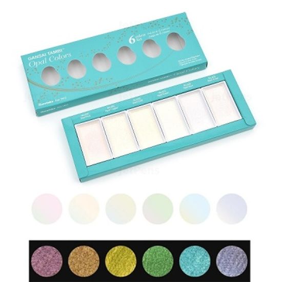쿠레타케 지그 고체물감 안채탐미 6색-Opal 20OC/6V