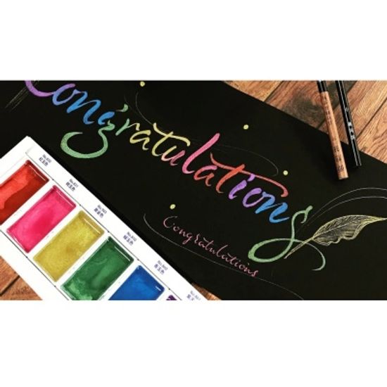 쿠레타케 지그 고체물감 안채탐미 6색-Gem 20GC/6V