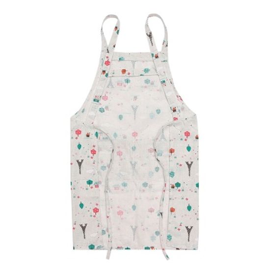 헬로에펠탑 H-스트랩 앞치마/ 린넨 주방앞치마