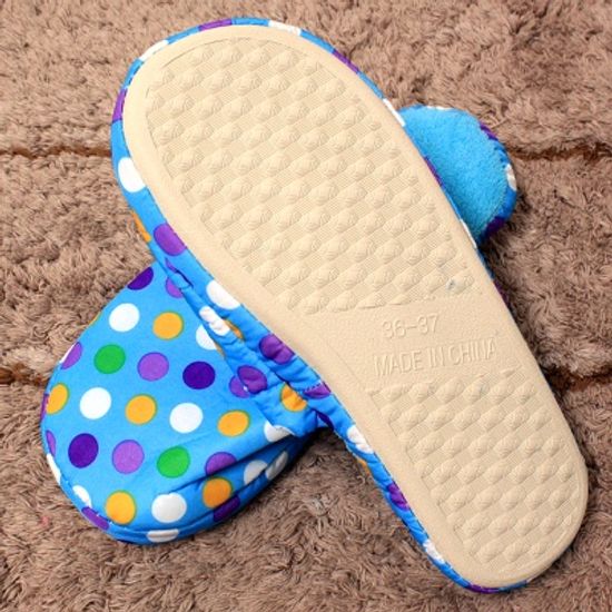 도트 방한 실내화(여성)/학교단체주문 문구점판매용