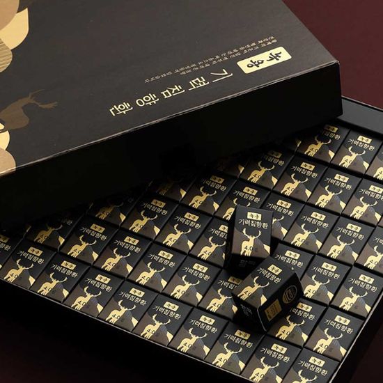 [한국삼] 녹용 기력침향환 60환 / 쇼핑백증정