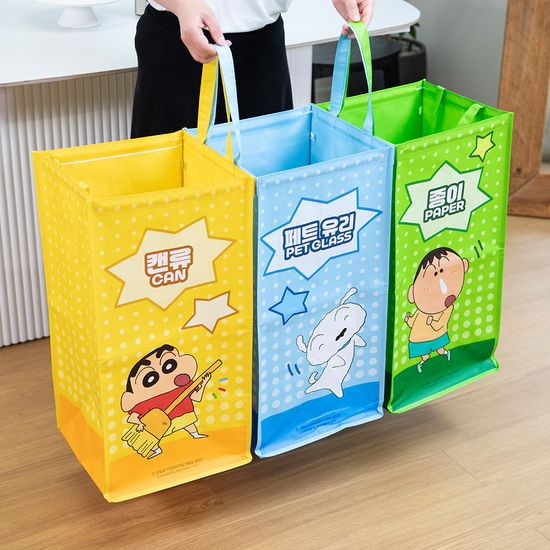 짱구 재활용 분리수거함 분리수거통 3P 세트 CSC-BR01