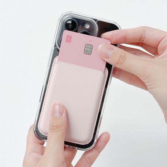 뷰씨 아이폰 맥세이프 카드지갑 3장 수납 가죽 케이스