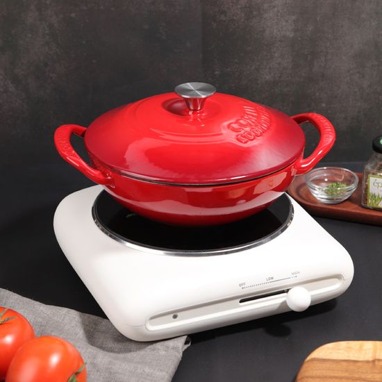 코렐 코디네이츠 무쇠 스칼렛 22cm 웍냄비