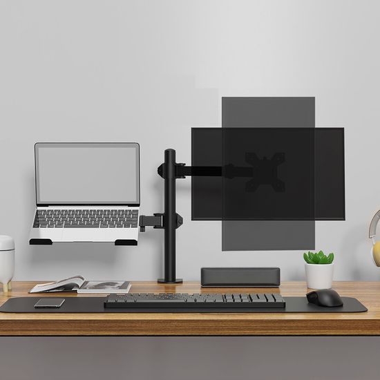 [토마]모니터암 높이조절 프레임 듀얼 노트북(CN4)