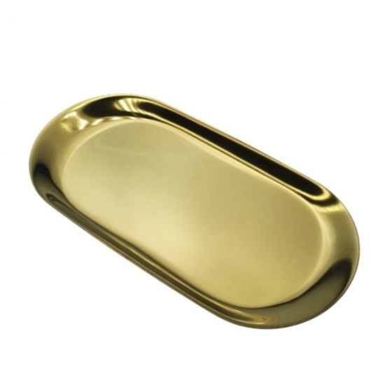 미니 인테리어 골드 금색 메탈 트레이 철제(WF78081)