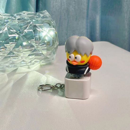 귀여운 캐릭터 인형 LED 딸깍이 키링 열쇠고리 키홀더