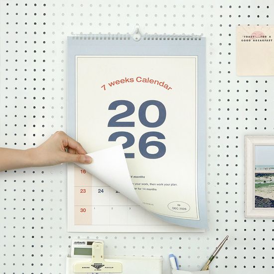 아이코닉 2026 플로우 월 캘린더